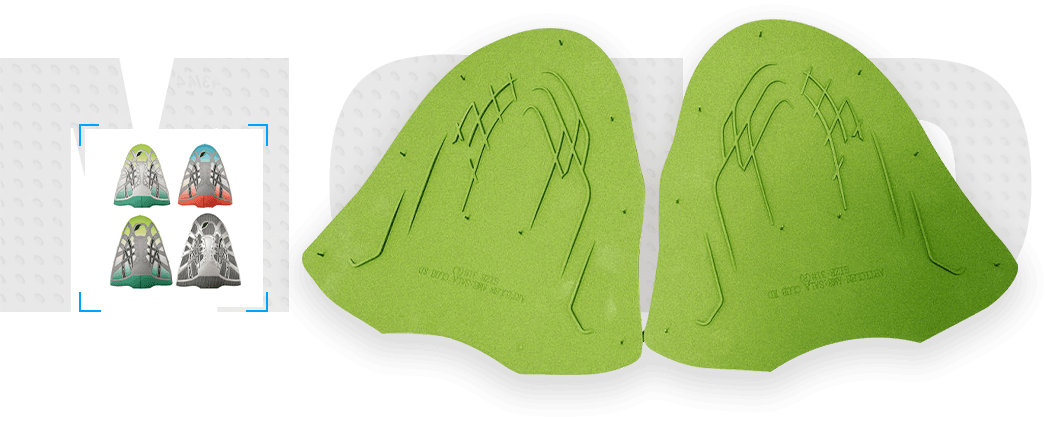 Sport shoes upper 3D molding mould右